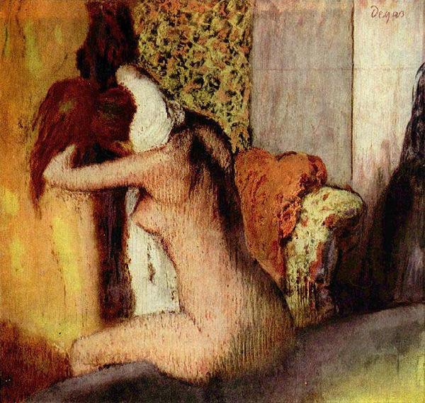 Edgar Degas After the Bath oil painting image